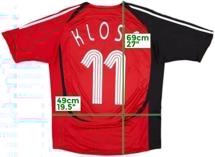 Camiseta de visitante de Alemania 2005-07 Klose #11 - 8/10 - (M)