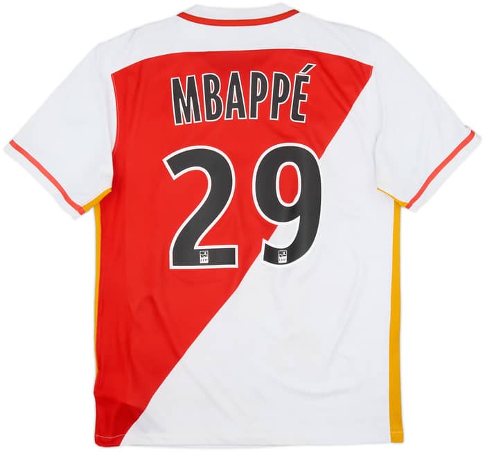 Camiseta de local del Monaco 2015-16 Mbappe #29 - 6/10 - (M)