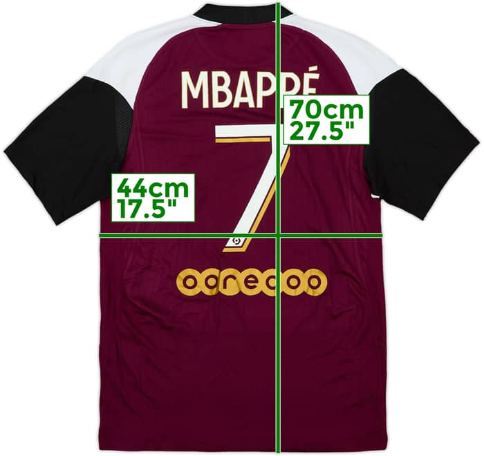 2020-21 Paris Saint-Germain Third Shirt Mbappe #7 - 5/10 - (S)