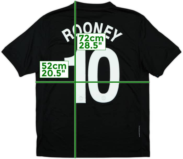 2009-10 Manchester United Away Shirt Rooney #10 - 8/10 - (M)