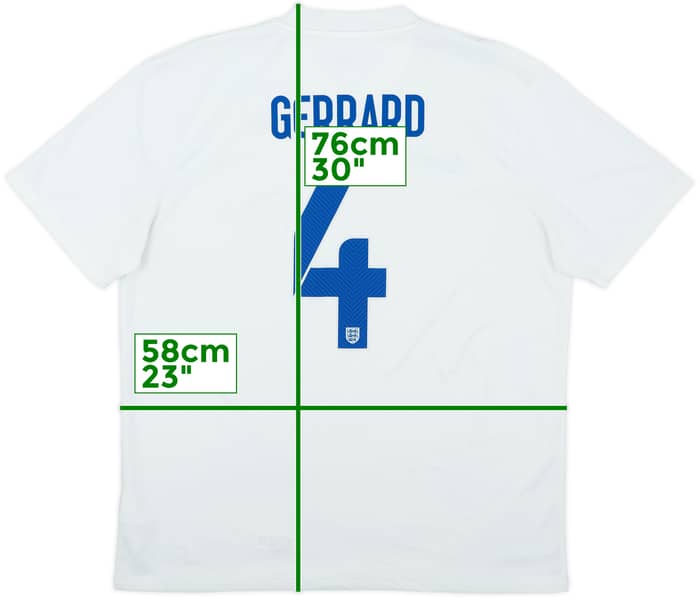 2014-15 England Home Shirt Gerrard #4 - 6/10 - (XL)
