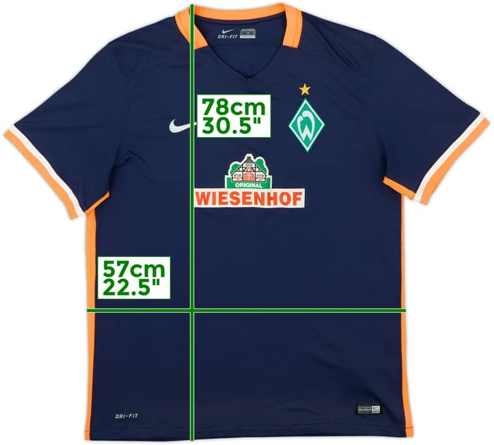 2015-16 Werder Bremen Away Shirt - 6/10 - (XL)