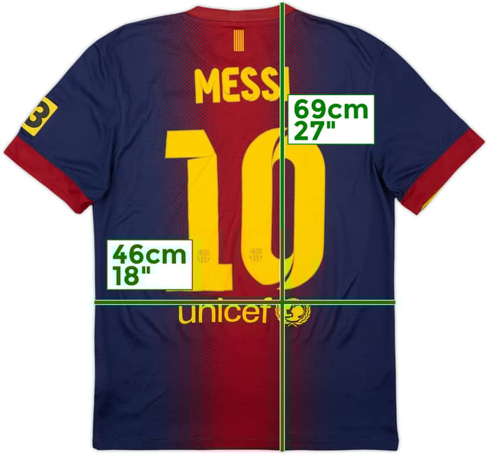 2012-13 Barcelona Home Shirt Messi #10 - 6/10 - (S)