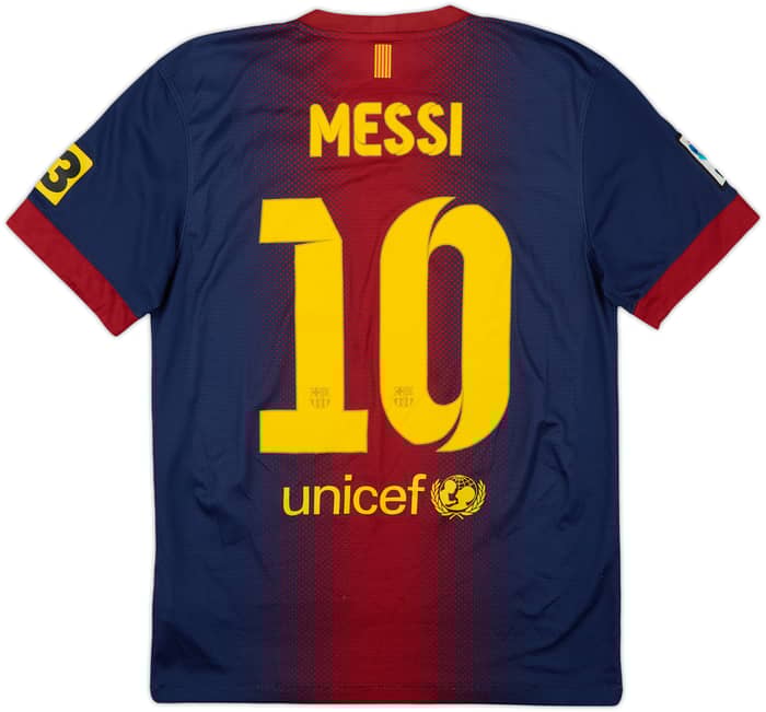 2012-13 Barcelona Home Shirt Messi #10 - 8/10 - (S)