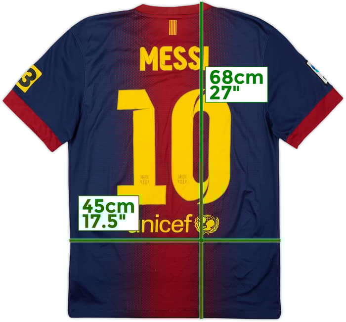 2012-13 Barcelona Home Shirt Messi #10 - 8/10 - (S)