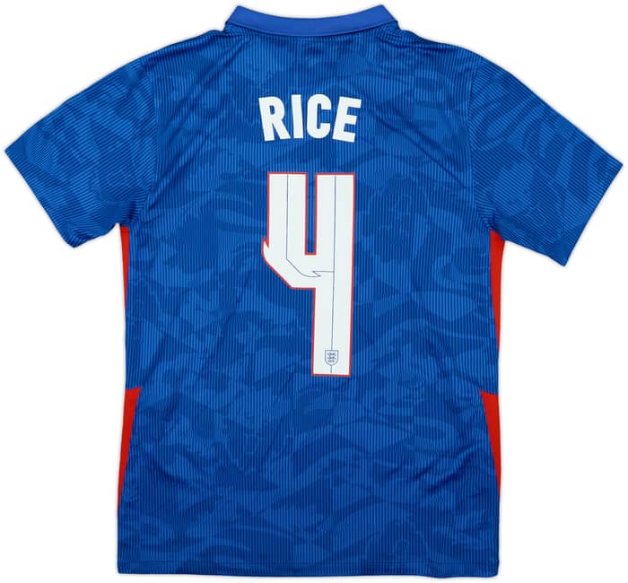 2020-21 England Away Shirt Rice #4 - 8/10 - (S)