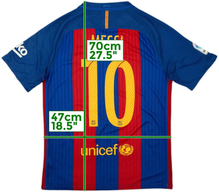 2016-17 Barcelona Home Shirt Messi #10 - 6/10 - (S)
