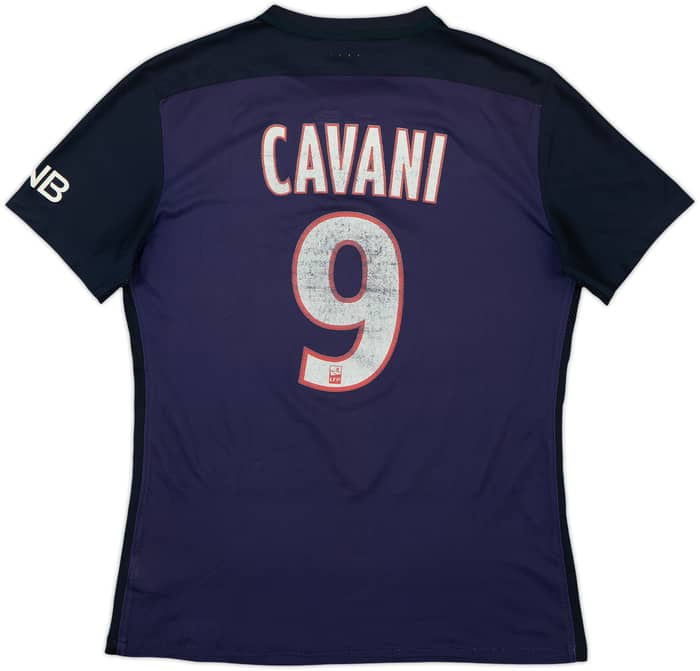 2015-16 Paris Saint-Germain Authentic Home Shirt Cavani #9 - 4/10 - (M)