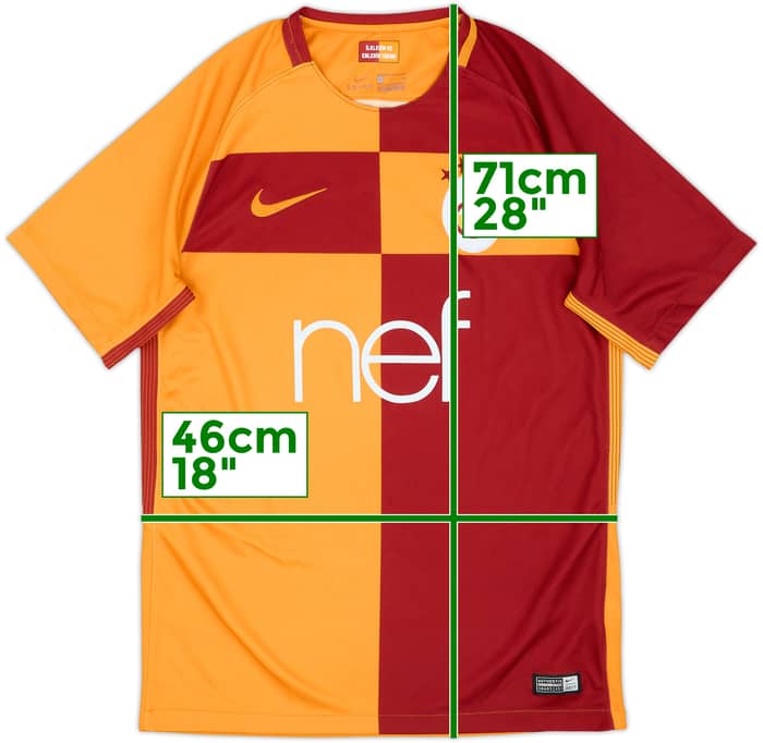 2017-18 Galatasaray Home Shirt - 7/10 - (S)
