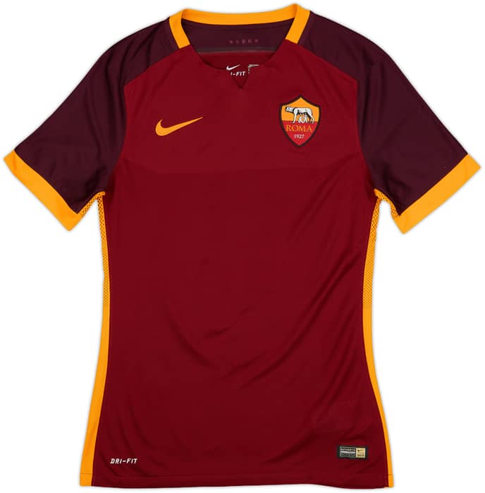 2015-16 Roma Authentic Home Shirt Totti #10 - 5/10 - (S)