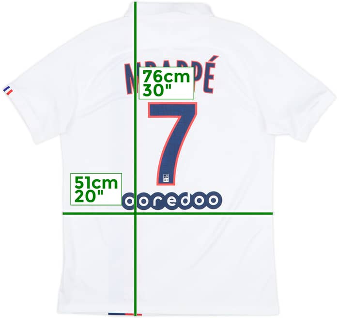 2019-20 Paris Saint-Germain Third Shirt Mbappe #7 - 10/10 - (M)