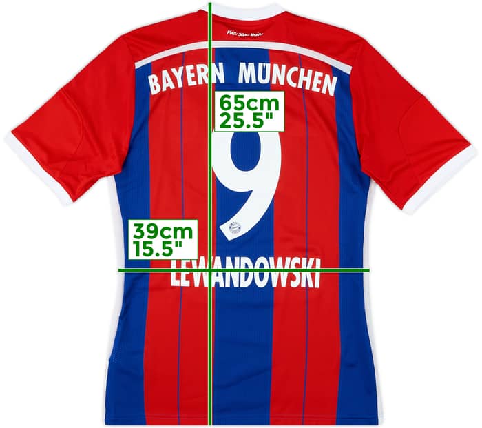 2014-15 Bayern Munich Home Shirt Lewandowski #9 (S)