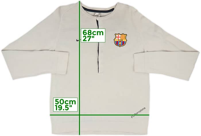 2007-08 Barcelona Nike Sweat Top - 7/10 - (M)