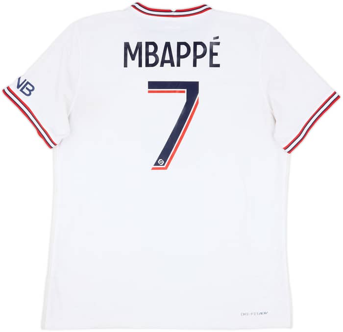 2021-22 Paris Saint-Germain Authentic Fourth Shirt Mbappe #7 - 6/10 - (XL)