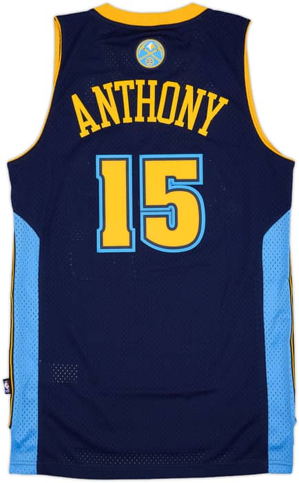 2006-10 Denver Nuggets Anthony #15 adidas Swingman Alternate Jersey (S)