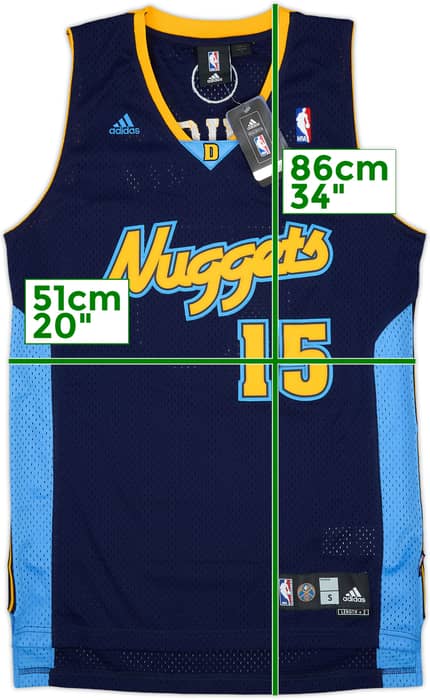 2006-10 Denver Nuggets Anthony #15 adidas Swingman Alternate Jersey (S)