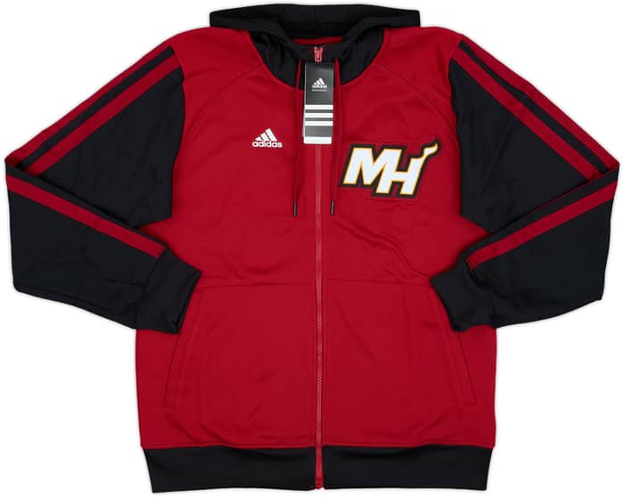 2013-14 Miami Heat adidas Full-Zip Hooded Sweat Top (M)