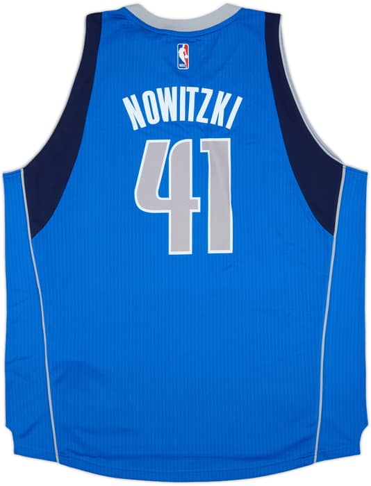2014-17 Dallas Mavericks Nowitzki #41 adidas Swingman Away Jersey (XXL)