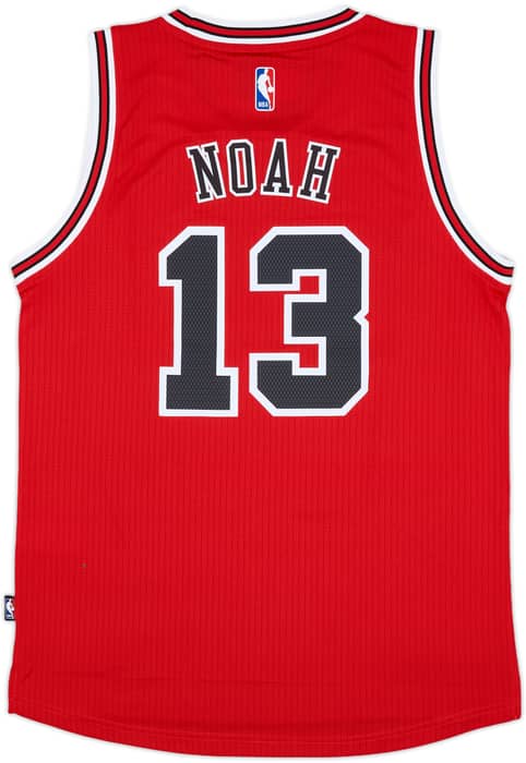 2014-16 Chicago Bulls Noah #13 adidas Swingman Away Jersey (M)
