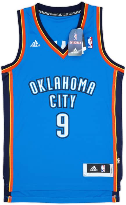 2010-14 Oklahoma City Thunder Ibaka #9 adidas Swingman Away Jersey (XXS)