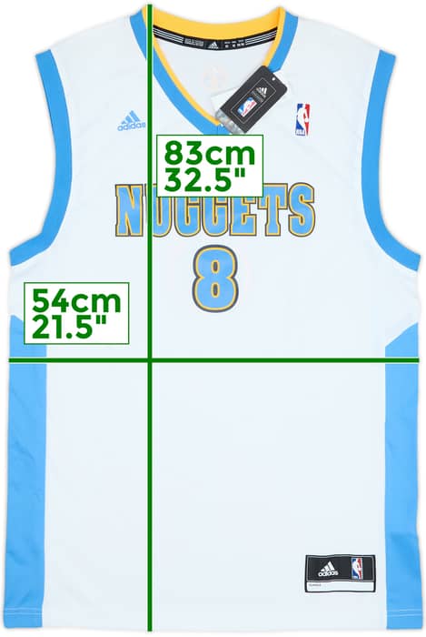 2011-14 Denver Nuggets Gallinari #8 adidas Home Jersey (M)