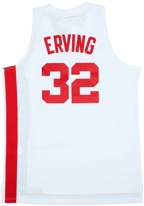 1974-75 New York Nets Erving #32 adidas Hardwood Classics Swingman Home Jersey (M)