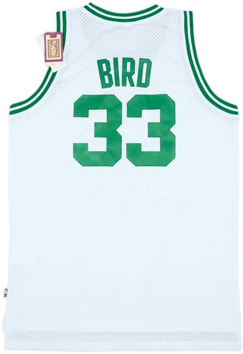 1985-86 Boston Celtics Bird #33 adidas Hardwood Classics Swingman Home Jerse (L)