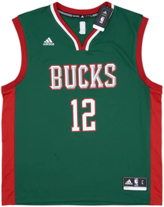 2014-15 Milwaukee Bucks Parker #12 adidas Away Jersey (L)