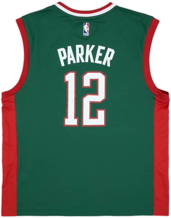 2014-15 Milwaukee Bucks Parker #12 adidas Away Jersey (L)