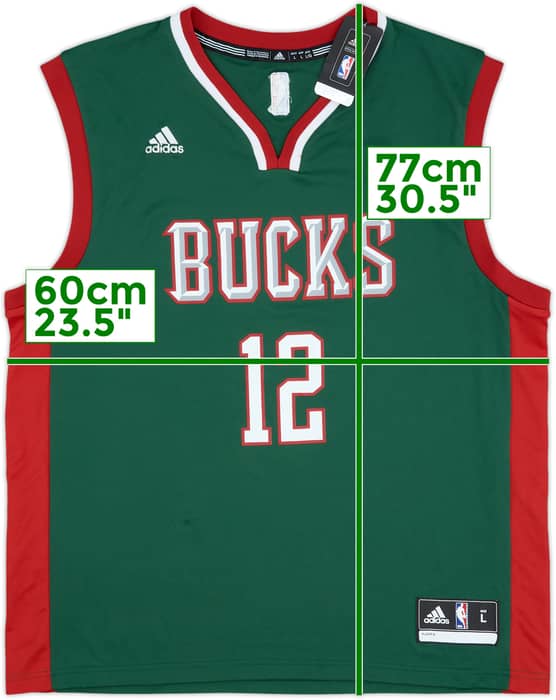 2014-15 Milwaukee Bucks Parker #12 adidas Away Jersey (L)