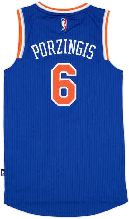 2015-16 New York Knicks Porzingis #6 adidas Swingman Away Jersey (XXS)