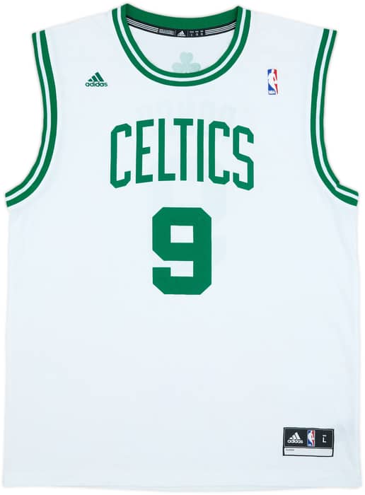 2010-14 Boston Celtics Rondo #9 adidas Home Jersey - 8/10 - (L)