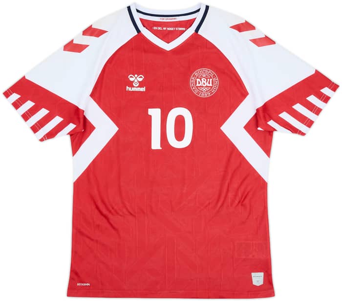 2023-24 Denmark Home Shirt Eriksen #10 - 7/10 - (M)