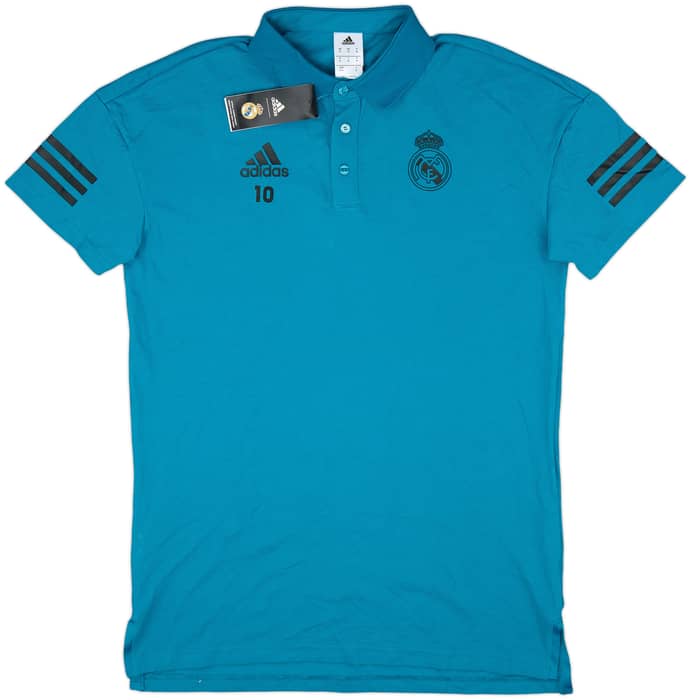2017-18 Real Madrid adidas Player Issue Polo Shirt #10 (M)