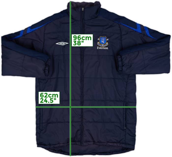 2006-08 Everton Umbro Padded Bench Coat - 8/10 - (L)