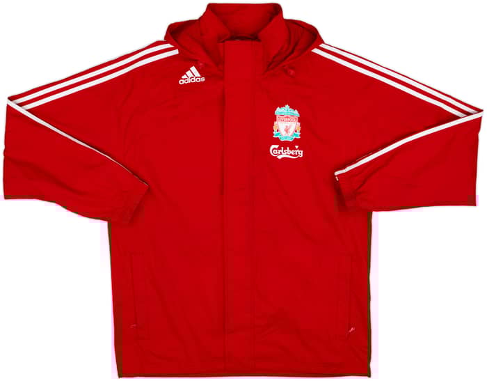 2008-09 Liverpool adidas Hooded Rain Jacket - 7/10 - (M)
