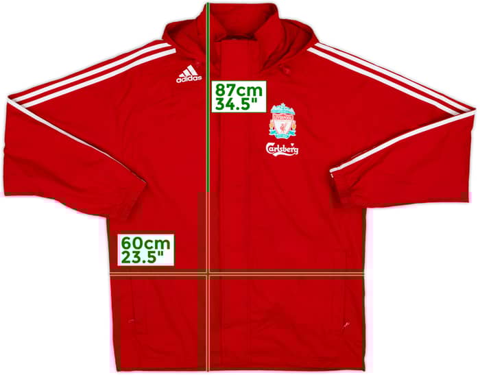 2008-09 Liverpool adidas Hooded Rain Jacket - 7/10 - (M)
