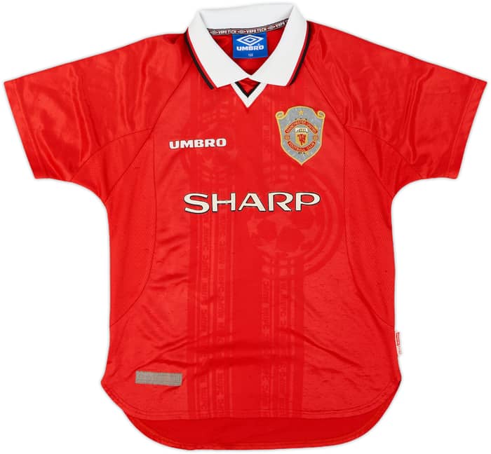 1997-00 Manchester United CL Shirt Giggs #11 - 7/10 - (L.Boys)