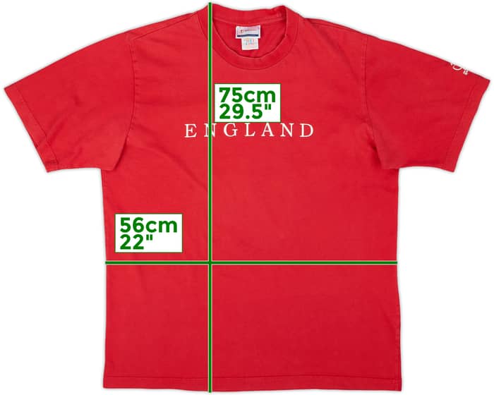 2002 England adidas World Cup Cotton Tee - 7/10 - (L)