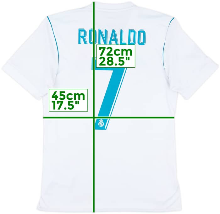 2017-18 Real Madrid Home Shirt Ronaldo #7 - 6/10 - (S)