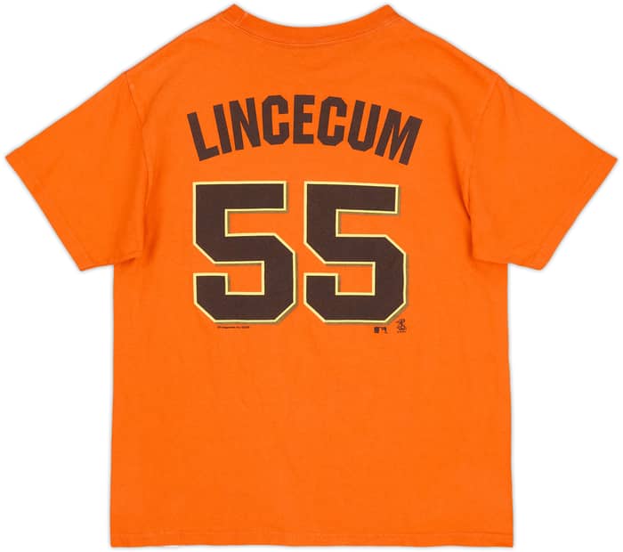 2011 San Francisco Giants Lincecum #55 MLB Tee - 8/10 - (L.Boys)
