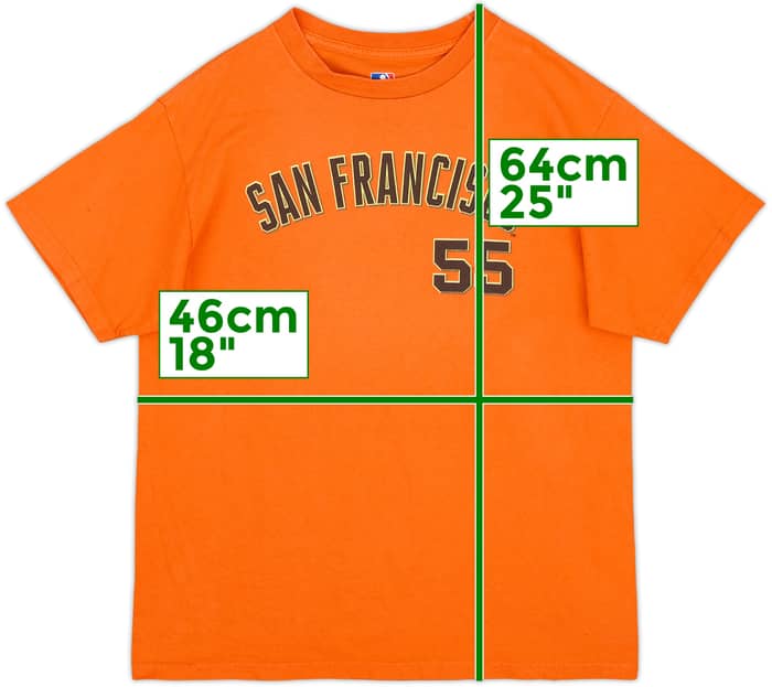 2011 San Francisco Giants Lincecum #55 MLB Tee - 8/10 - (L.Boys)