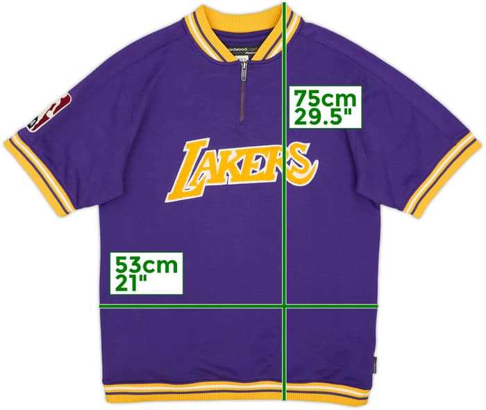 2004-05 LA Lakers Reebok Hardwood Classics Warm Up Top - 8/10 - (M)