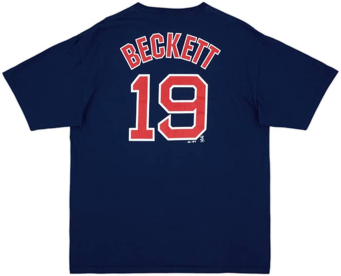 2011 Boston Red Sox Beckett #19 Majestic Tee - 9/10 - (XL)