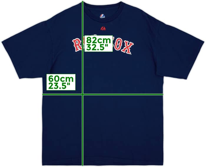 2011 Boston Red Sox Beckett #19 Majestic Tee - 9/10 - (XL)