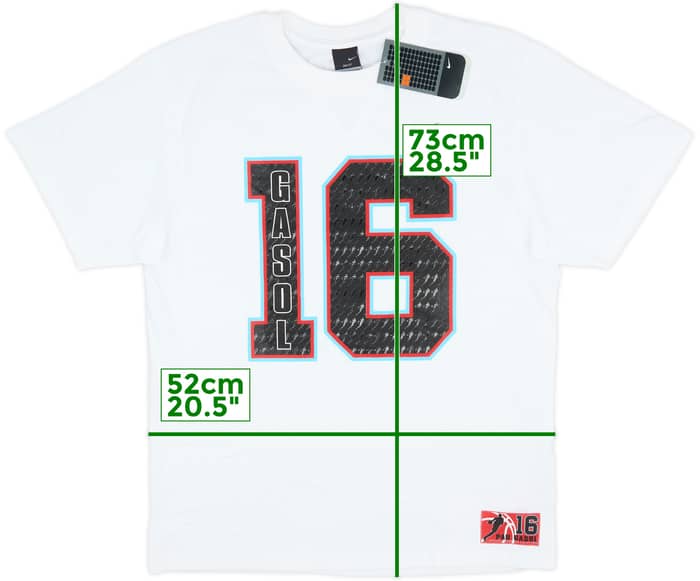 2004-05 Memphis Grizzlies Gasol #16 Nike Tee (M)