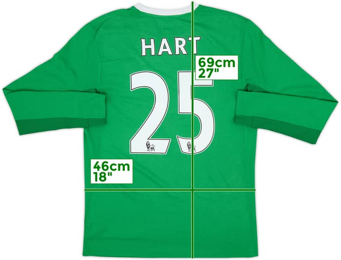 Camiseta de portero del Manchester City 2009-10 Hart #25 - 10/10 - (S)