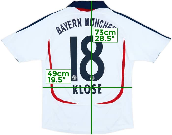 2006-07 Bayern Munich Away Shirt Klose #18 - 8/10 - (XL.Boys)