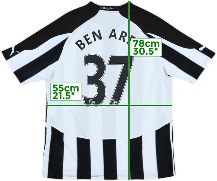 2010-11 Newcastle Home Shirt Ben Arfa #37 - 6/10 - (L)