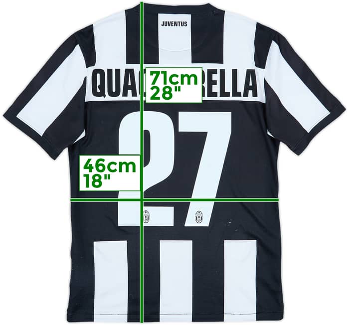 2012-13 Juventus Home Shirt Quagliarella #27 - 6/10 - (XL)